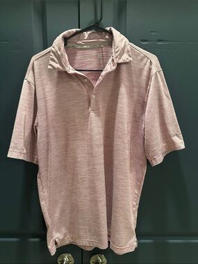 Walter Hagen Heathered Light Pink Polo Shirt